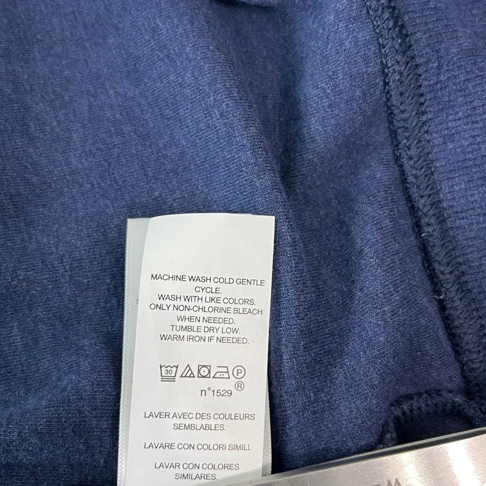 Polo Ralph Lauren Luxury Jersey Shawl‎ Pullover Sweater Mens L Blue Knit Preppy